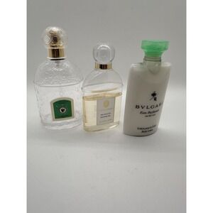 Guerlain Collectible Bottle Lot Eau de Cologne Empty + Toiletries
